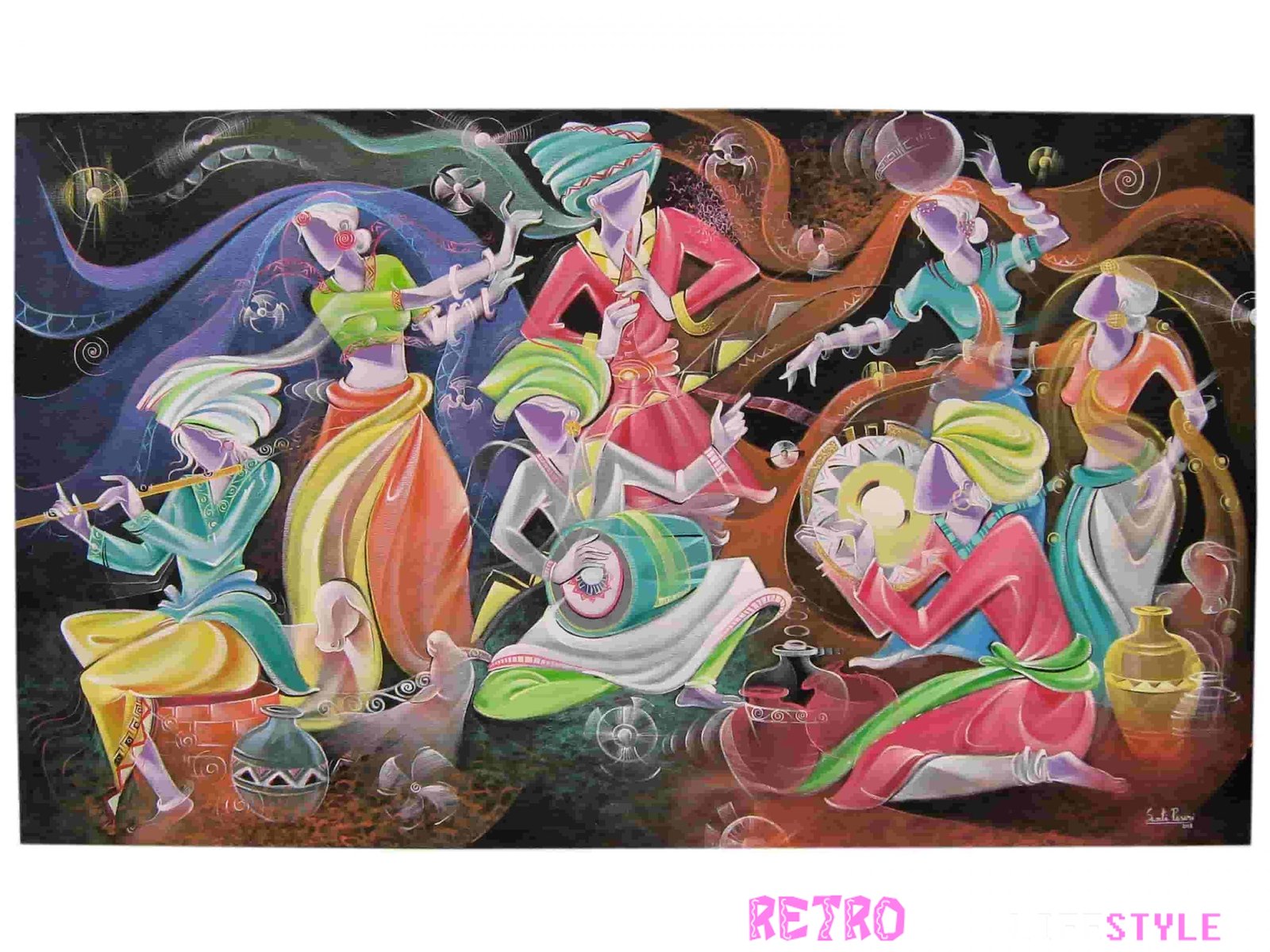 Colours Of Life Artist Swati Pasari S Latest Collection Of Paintings Retropoplifestyle