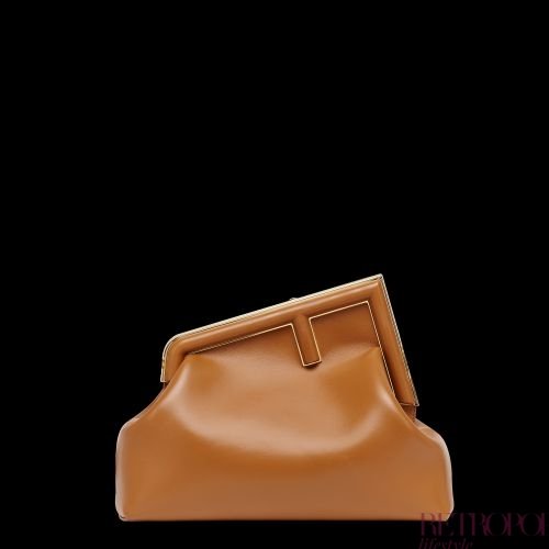 FENDI: First bag in nappa leather - Beige